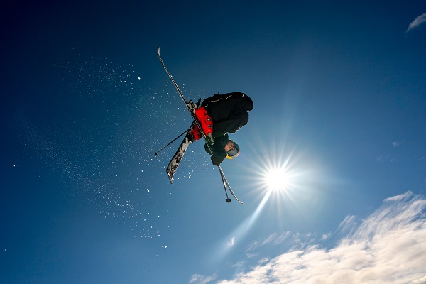 Nico Porteous performs a trick in the air